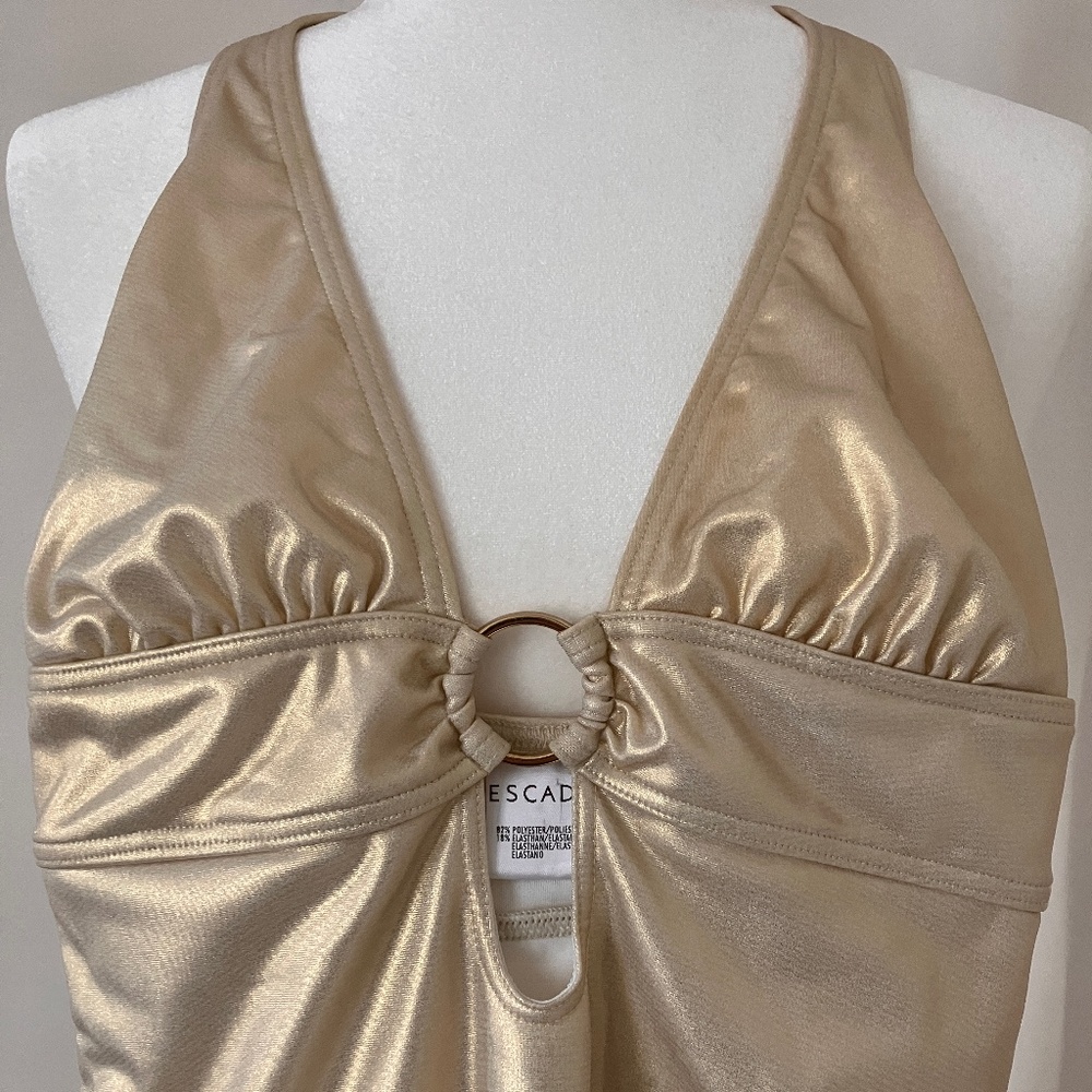 Gold Escada swimsuit